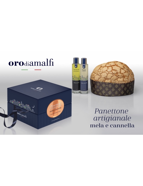 Artisan Panettone with apples and cinnamon